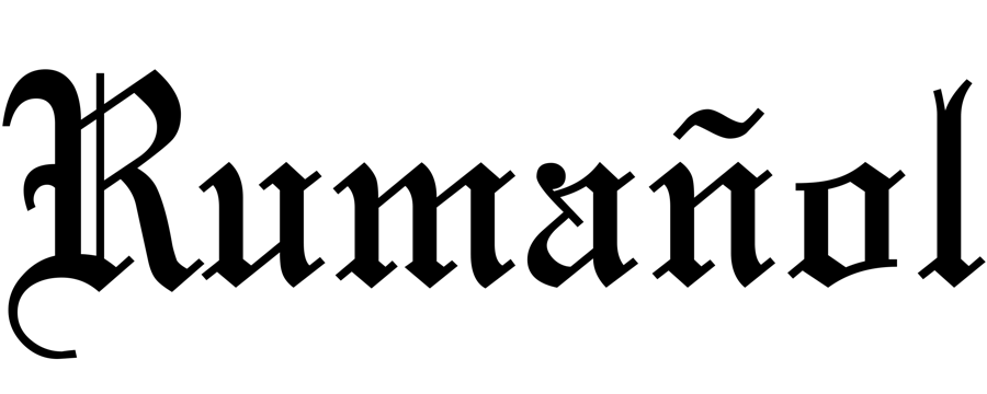 Logo oficial negru — El Rumañol