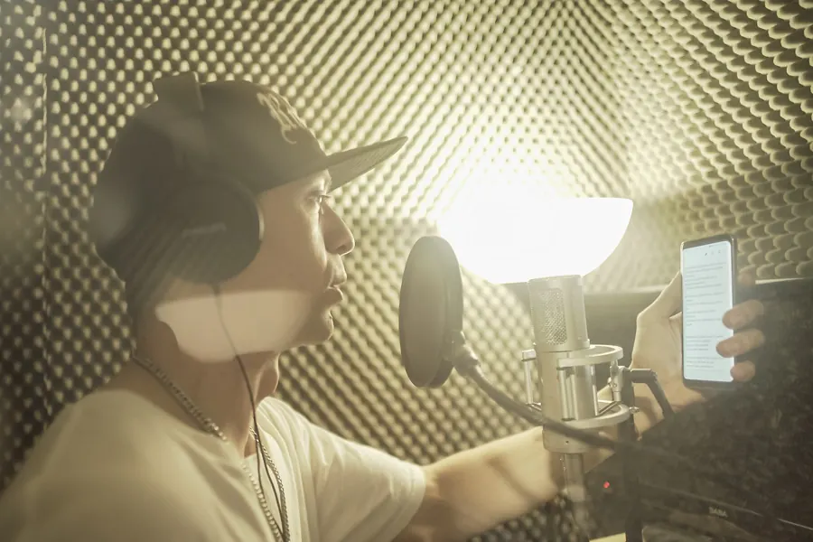 Înregistrând în studio — El Rumañol