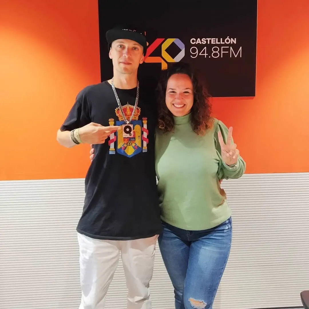 El Rumañol în studioul Los 40 Castellón