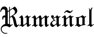 logotipo el rumañol en color negro